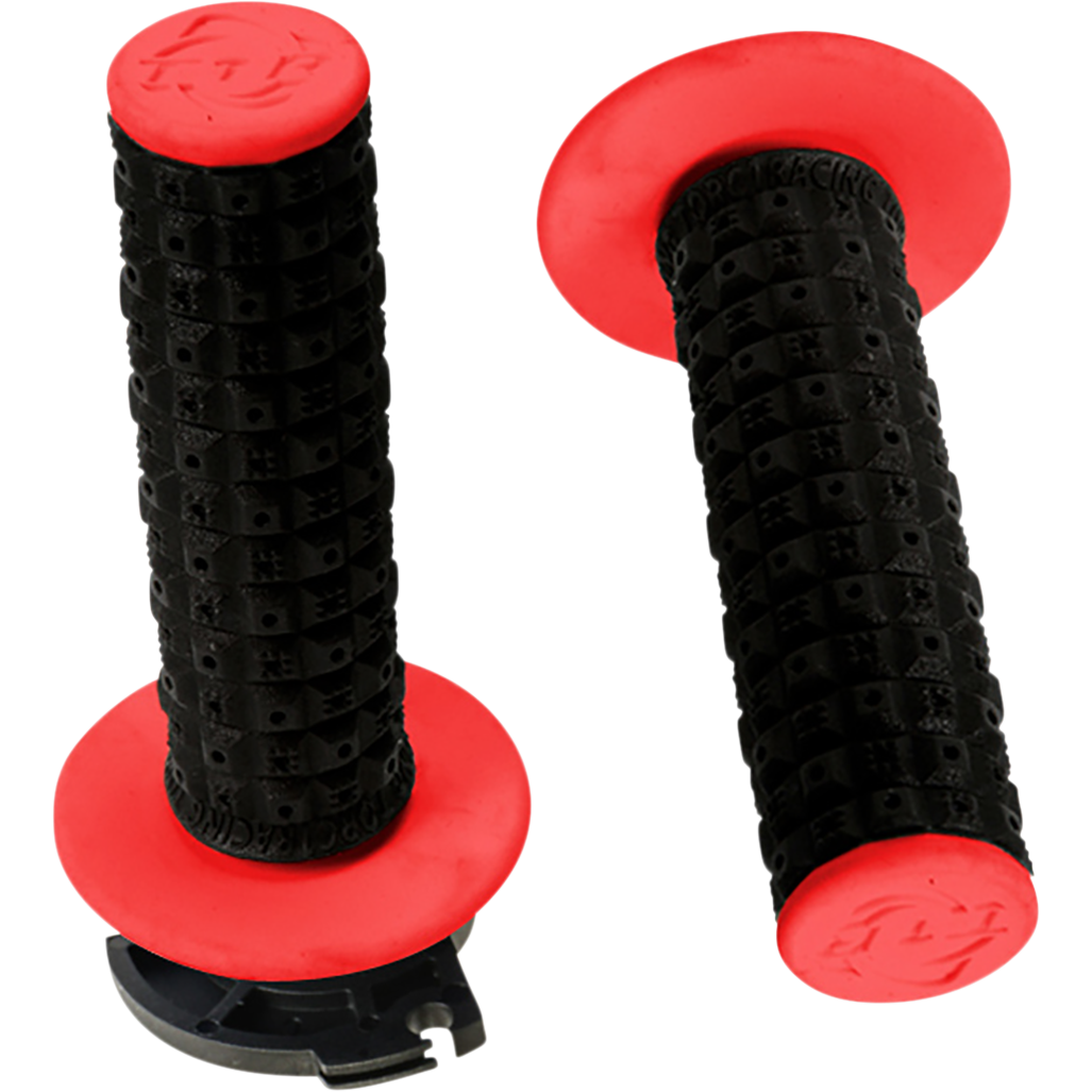 TORC1 Grips - Defy - Lock-On - Black/Red 2650-0204