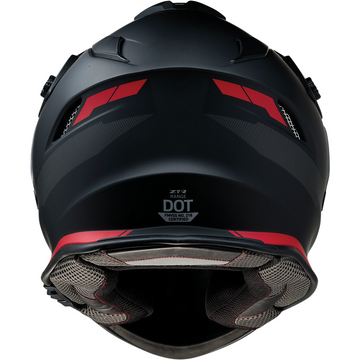 Z1R Range Helmet - Uptake - Black/Red - Medium 0140-0015