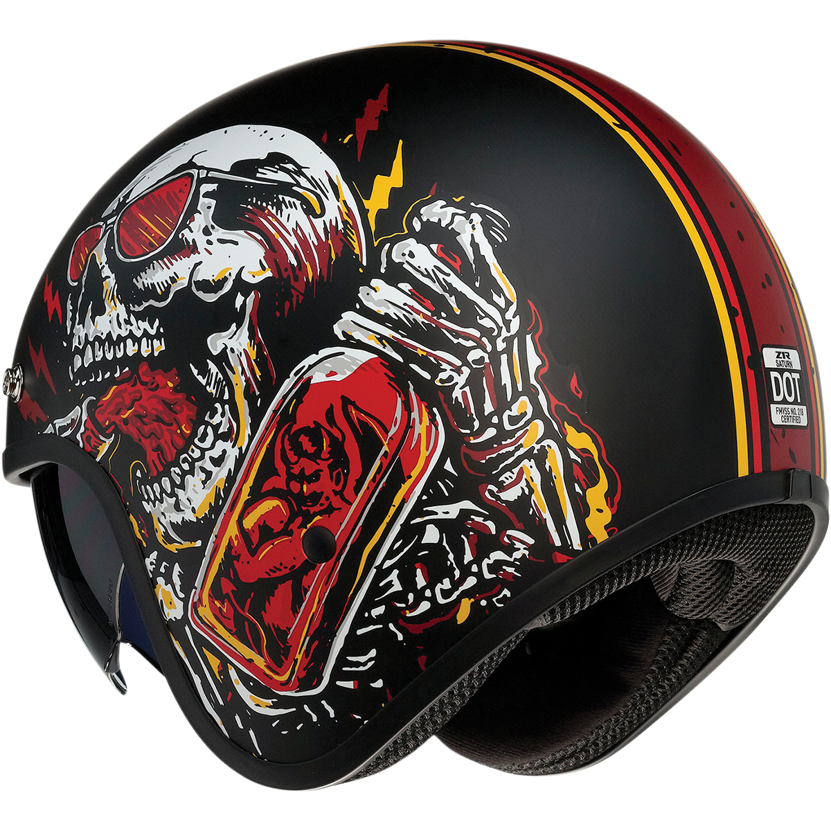 Z1R Saturn Helmet - Devil Made Me - Black/Red - XL 0104-2820