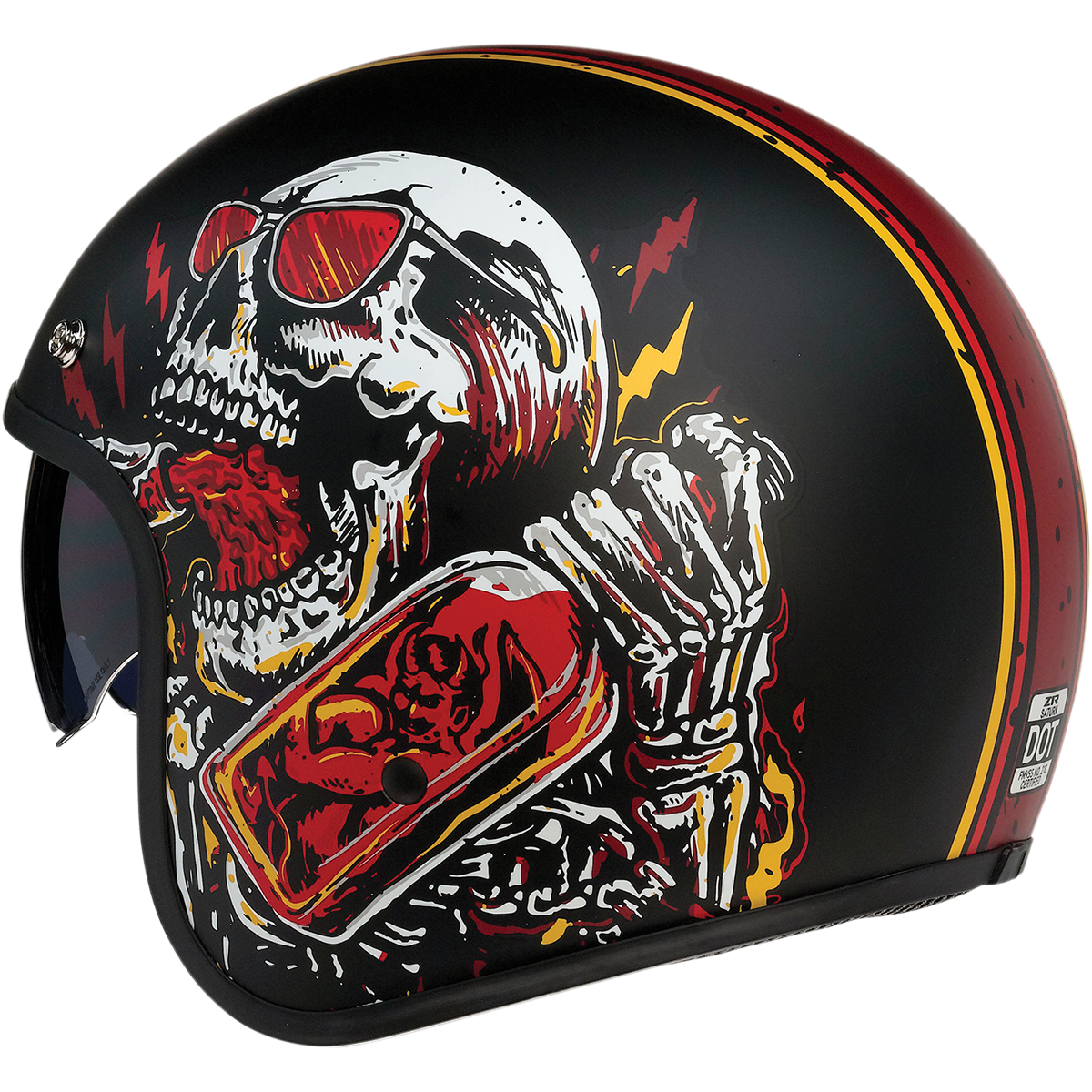 Z1R Saturn Helmet - Devil Made Me - Black/Red - XL 0104-2820