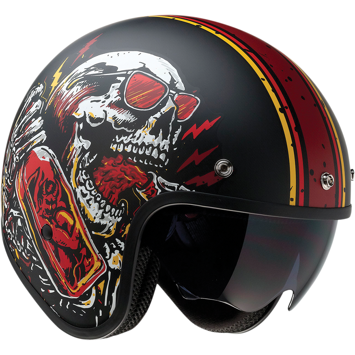 Z1R Saturn Helmet - Devil Made Me - Black/Red - XL 0104-2820