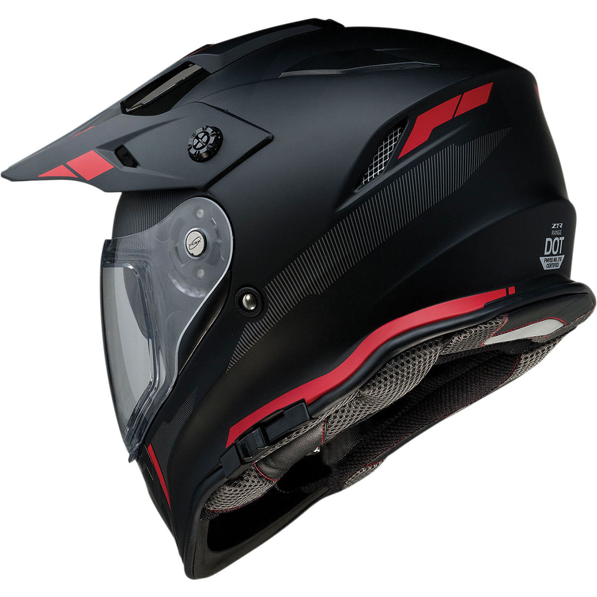 Z1R Range Helmet - Uptake - Black/Red - 2XL 0140-0018