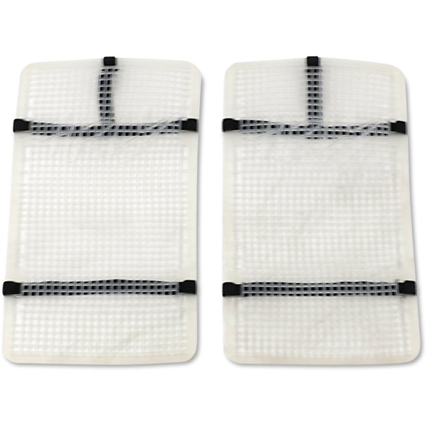 Moose Racing Mud Radiator Cover - White - Honda HPRMUDCRF45016M
