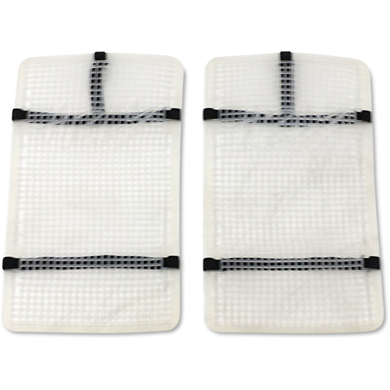 Moose Racing Mud Radiator Cover - White - Yamaha HPRMUDYZ1252TM