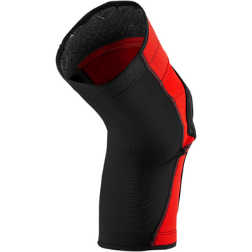 100% Ridecamp Knee Guards - Red/Black - Medium 70001-00010