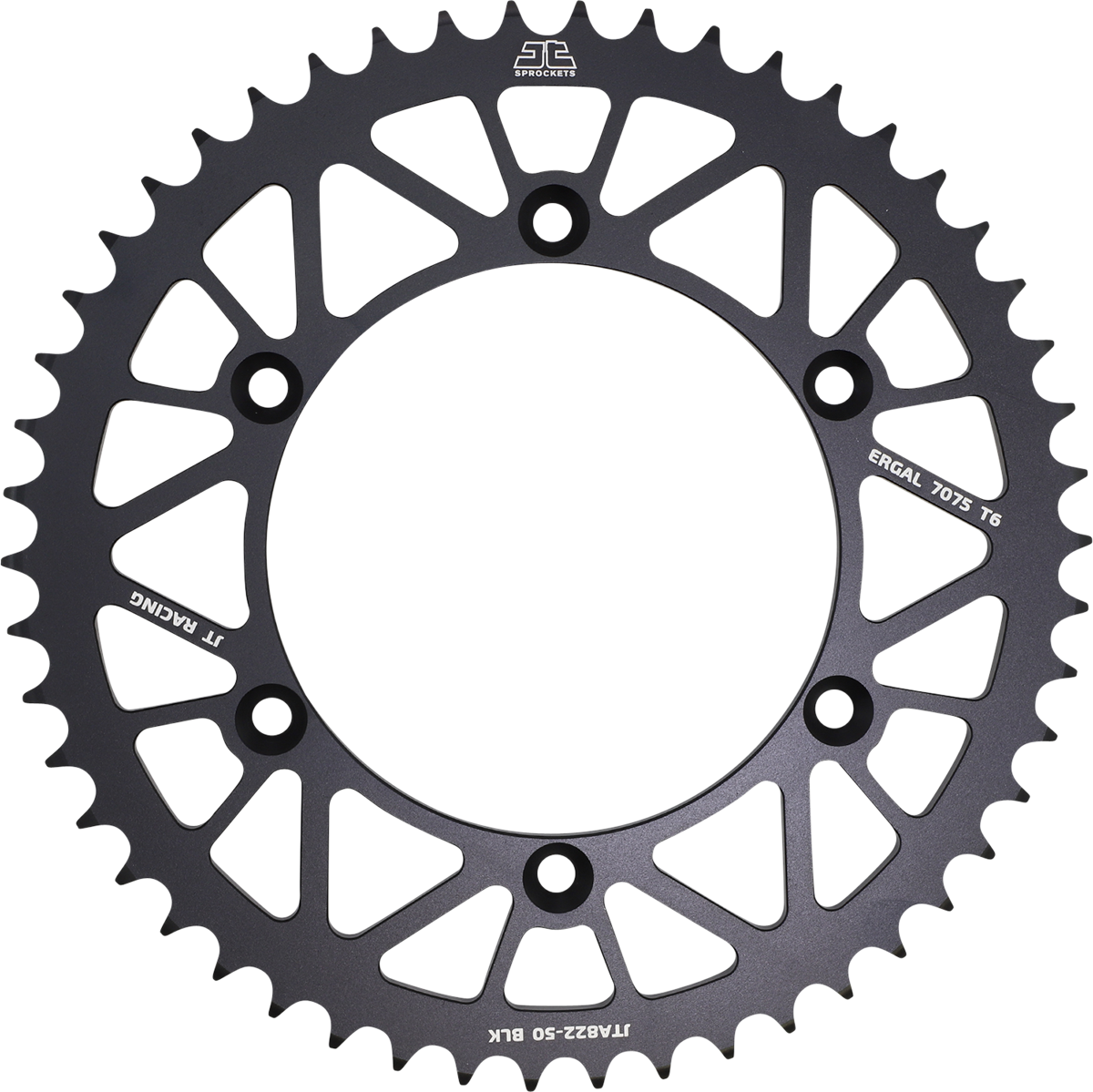 JT SPROCKETS Rear Sprocket - 520 - Black - 50 Tooth JTA822.50BLK by JT Rear Sprockets   Aluminum/Alloy