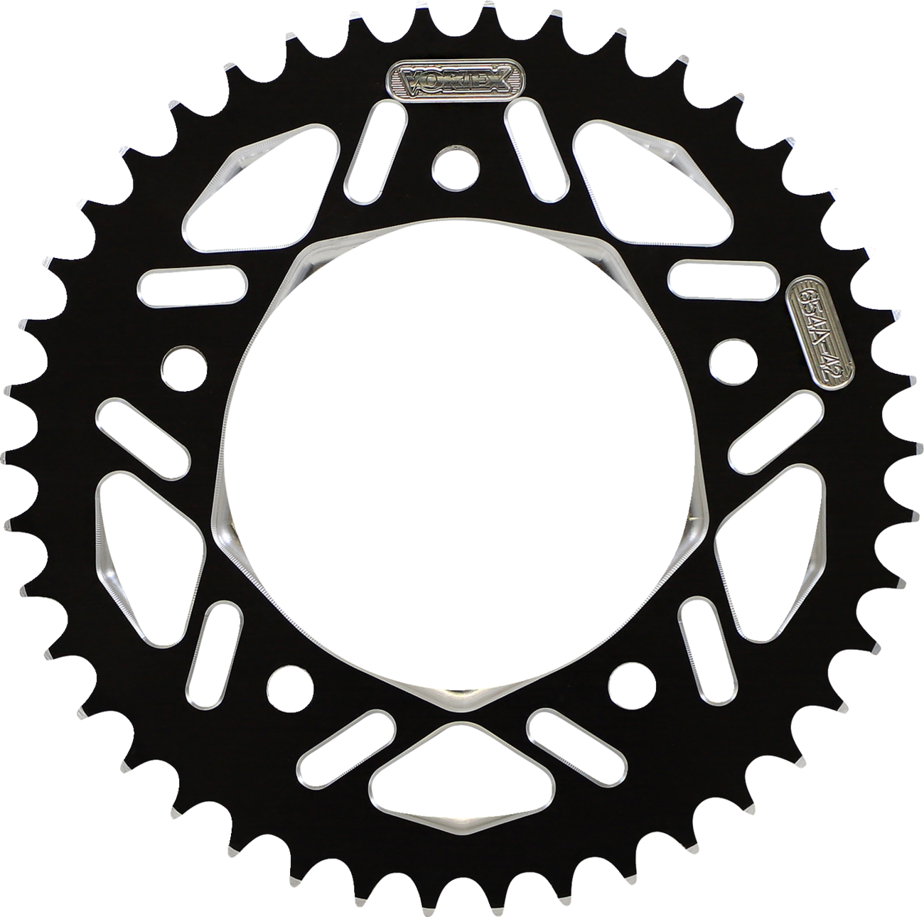 Vortex Aluminum Sprocket - Black - Rear - 42 Tooth 654AZK-42
