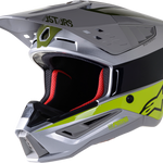 ALPINESTARS SM5 Helmet - Bond - Silver/Yellow/Green - XL 8303522-1956-XL