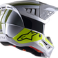 ALPINESTARS SM5 Helmet - Bond - Silver/Yellow/Green - XL 8303522-1956-XL