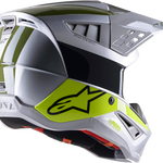ALPINESTARS SM5 Helmet - Bond - Silver/Yellow/Green - XL 8303522-1956-XL