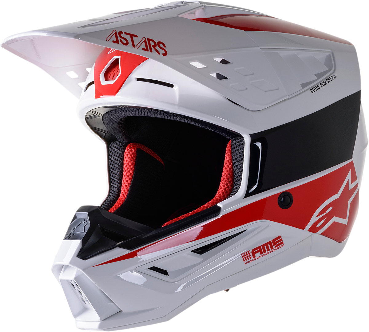 ALPINESTARS SM5 Helmet - Bond - White/Red - XL 8303522-2032-XL