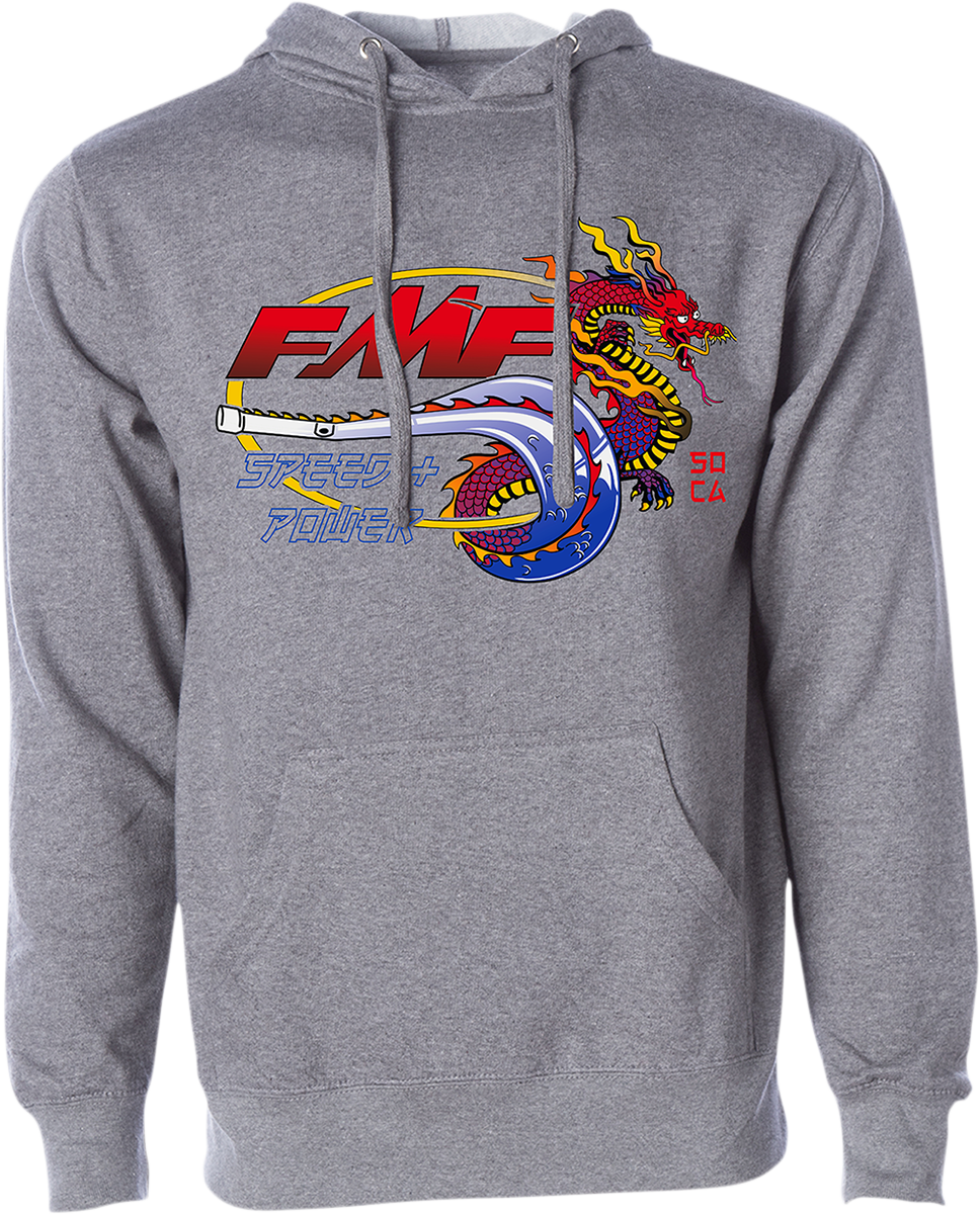 FMF Fire Starter Hoodie - Heather Gray - Medium FA21121901HGMD