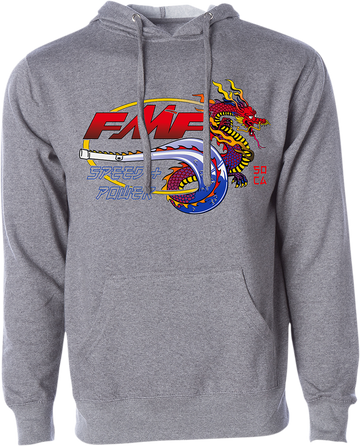 FMF Fire Starter Hoodie - Heather Gray - Medium FA21121901HGMD