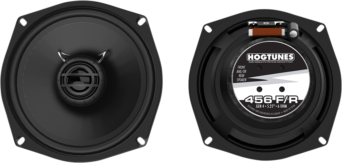 Hogtunes Front/Rear Speakers - 5-1/4" 456F/R