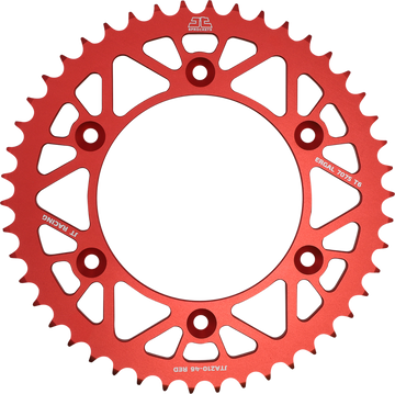 JT SPROCKETS Rear Sprocket - Beta/Honda - Red - 49 Tooth JTA210.49RED by JT Rear Sprockets   Aluminum/Alloy