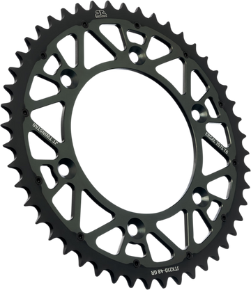 JT SPROCKETS Steel Rear Sprocket - Graphite - 47 Tooth JTX210.47GR by JT Rear Sprockets   Steel Type