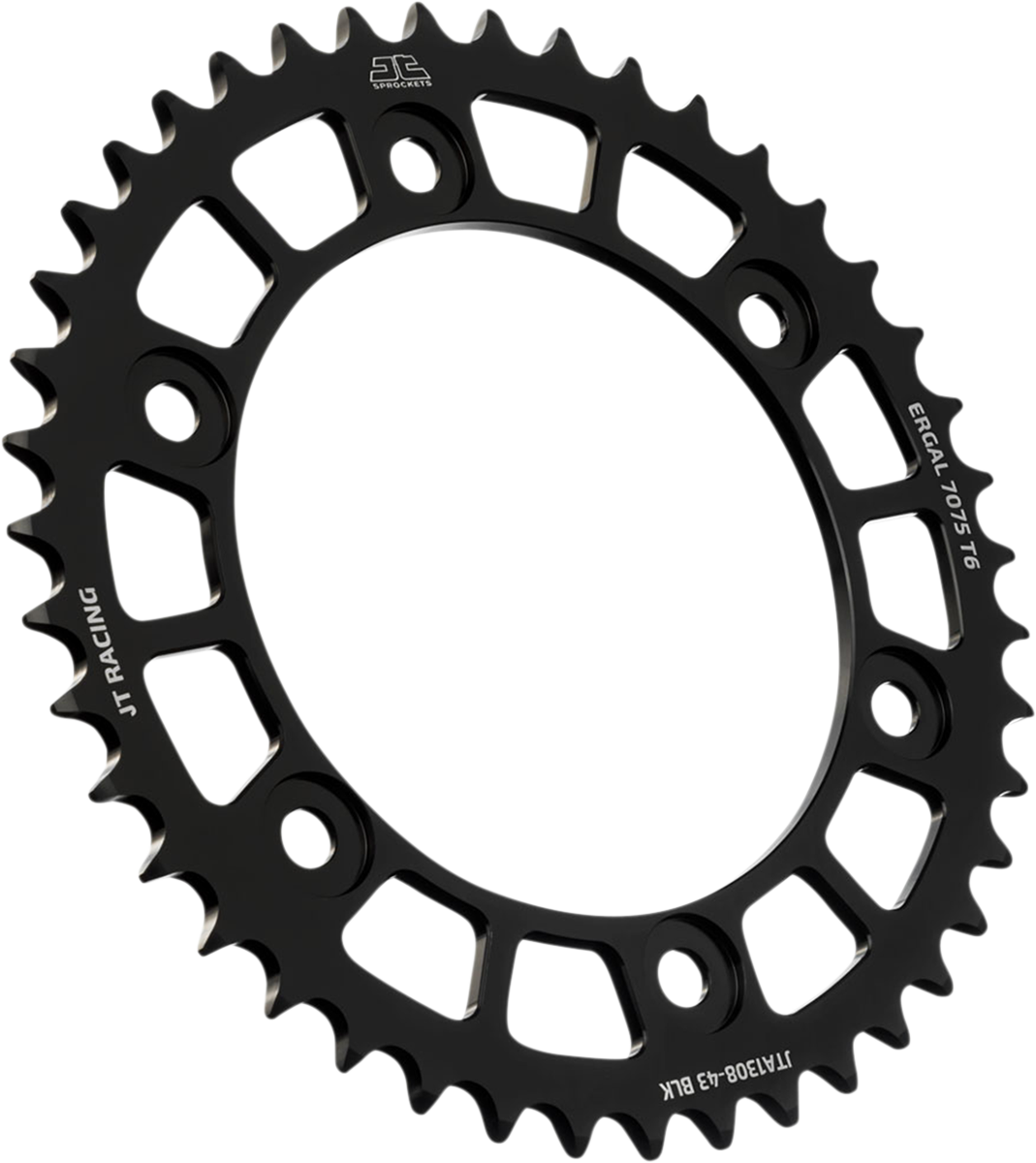 JT SPROCKETS Rear Sprocket - Honda - Black - 46 Tooth JTA1308.46BLK by JT Rear Sprockets   Aluminum/Alloy