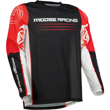 MOOSE RACING Sahara Jersey - Red/Black - Medium 2910-6853 by Moose Racing