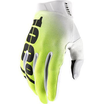 100% Ridefit Gloves - Korpo Yellow - Medium 10010-00016