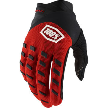 100% Airmatic Gloves - Red/Black - Large 10000-00027