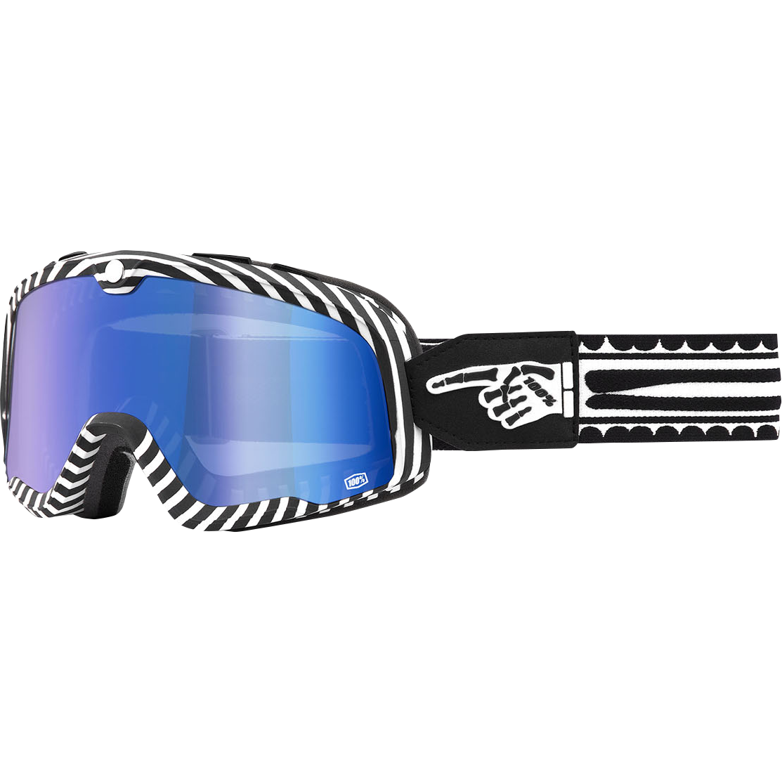 100% Barstow Goggles - Death Spray - Blue Mirror 50000-00002