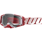 100% Armega Goggles - Oversized Deep Red - Clear 50004-00009