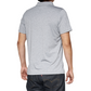 100% Corpo Polo Shirt - Heather Gray/White - Medium 35019-252-11