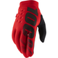 100% Brisker Gloves - Red - Medium 10003-00031