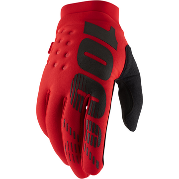 100% Brisker Gloves - Red - Large 10003-00032