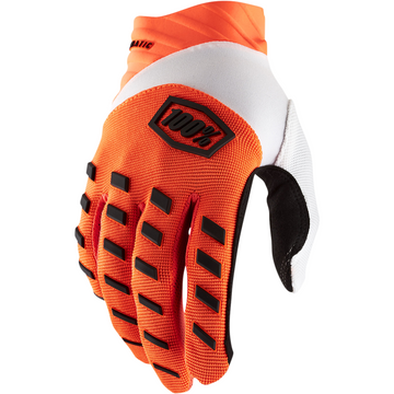 100% Airmatic Gloves - Fluorescent Orange - Large 10000-00022