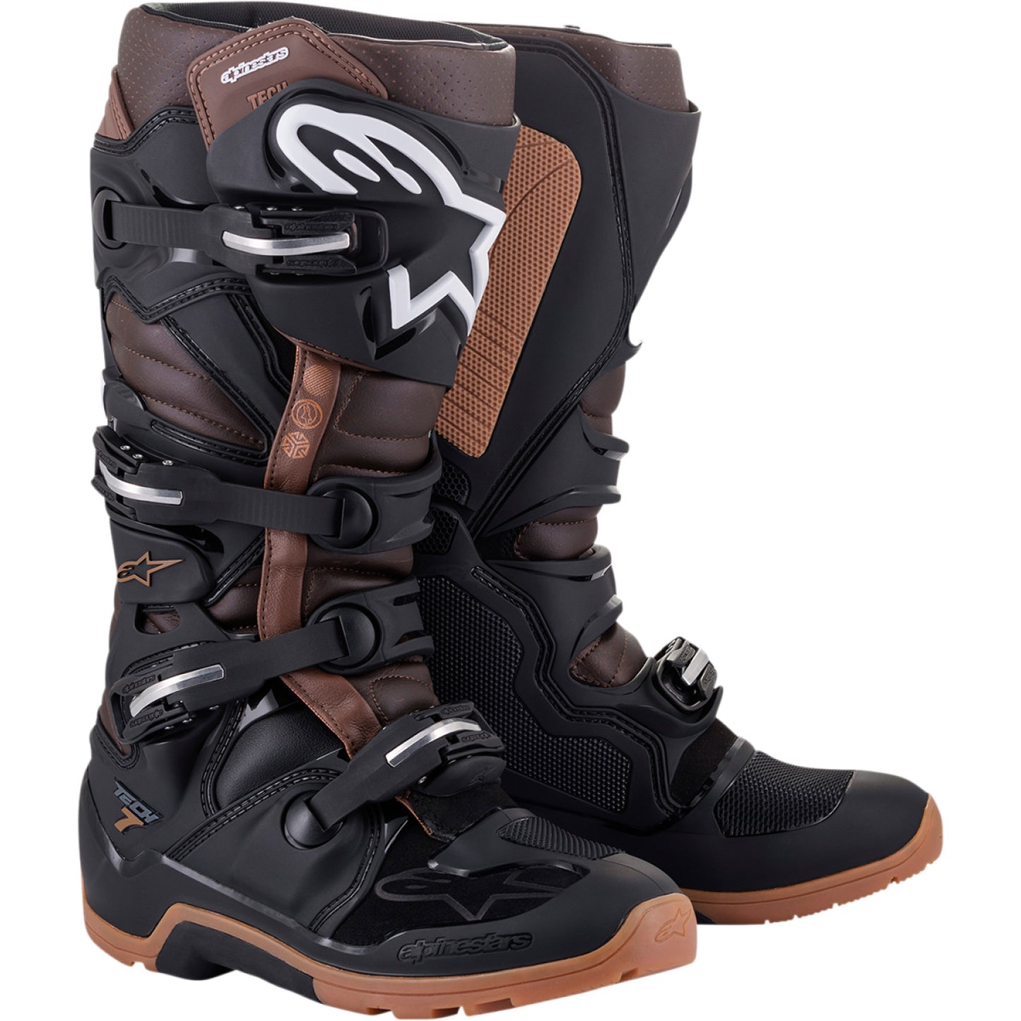 ALPINESTARS Tech 7 Enduro Boots - Black/Brown - US 6 2012114-1089-6