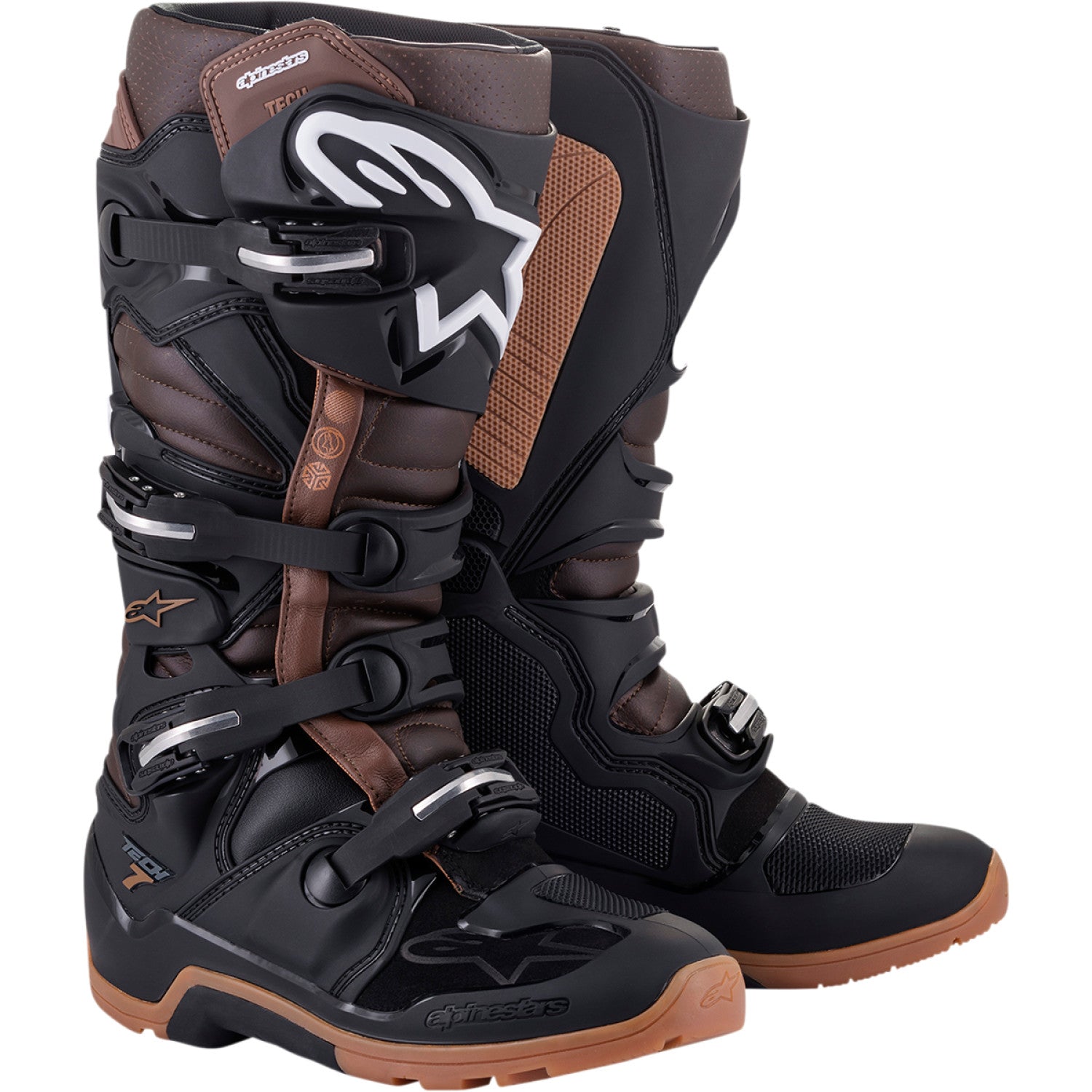 ALPINESTARS Tech 7 Enduro Boots - Black/Brown - US 15 2012114-1089-15