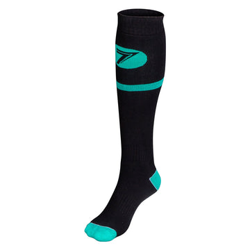 Seven Rival MX Dot Sox  Aqua/Black S/M