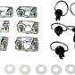 CYCLE PERFORMANCE PROD. D-Ring Kit - Black Clips CPP/9030BK