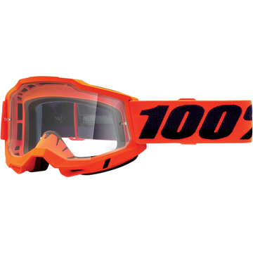 100% Accuri 2 Goggle/Neon Orange Clear Lense by 100%