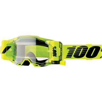 100% Armega Forecast Goggles - Nuclear Citrus - Clear 50006-00002