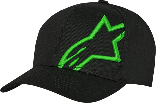 Alpinestars Corp Snap 2 Hat - Black/Green - One Size 1211810091060OS