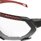 FORCEFLEX FF4 Sunglasses - Foam - Black/Red - Clear Lens FF4-01044-041