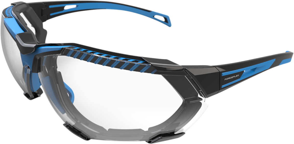 FORCEFLEX FF4 Sunglasses - Foam - Black/Blue - Clear Lens FF4-01024-041
