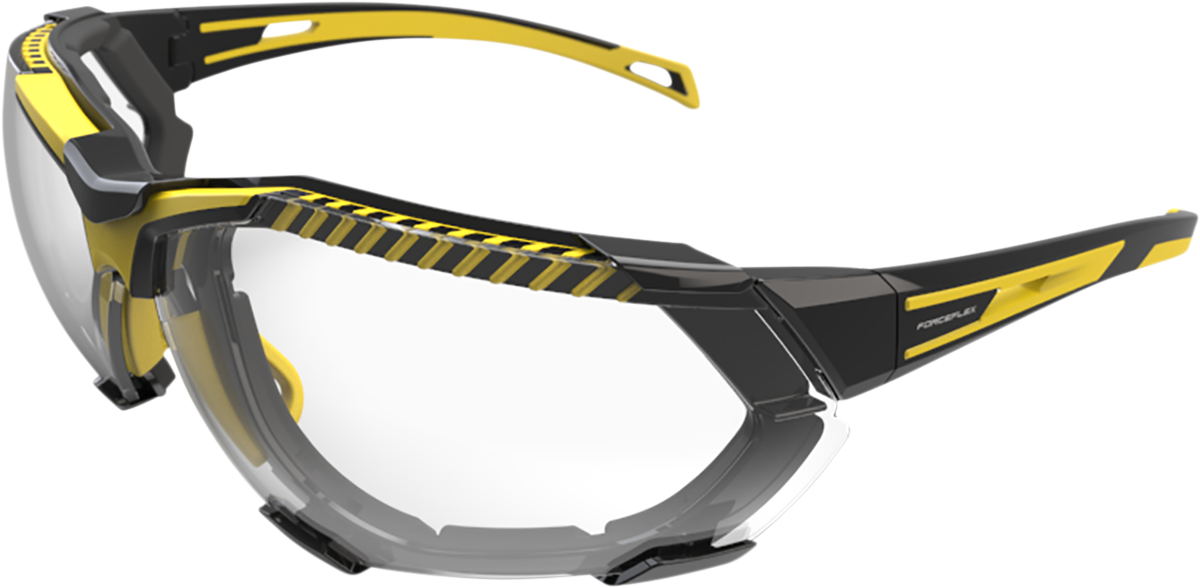 FORCEFLEX FF4 Sunglasses - Foam - Black/Yellow - Clear Lens FF4-01094-041