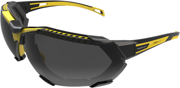 FORCEFLEX FF4 Sunglasses - Foam - Black/Yellow - Smoke Lens FF4-01095-041