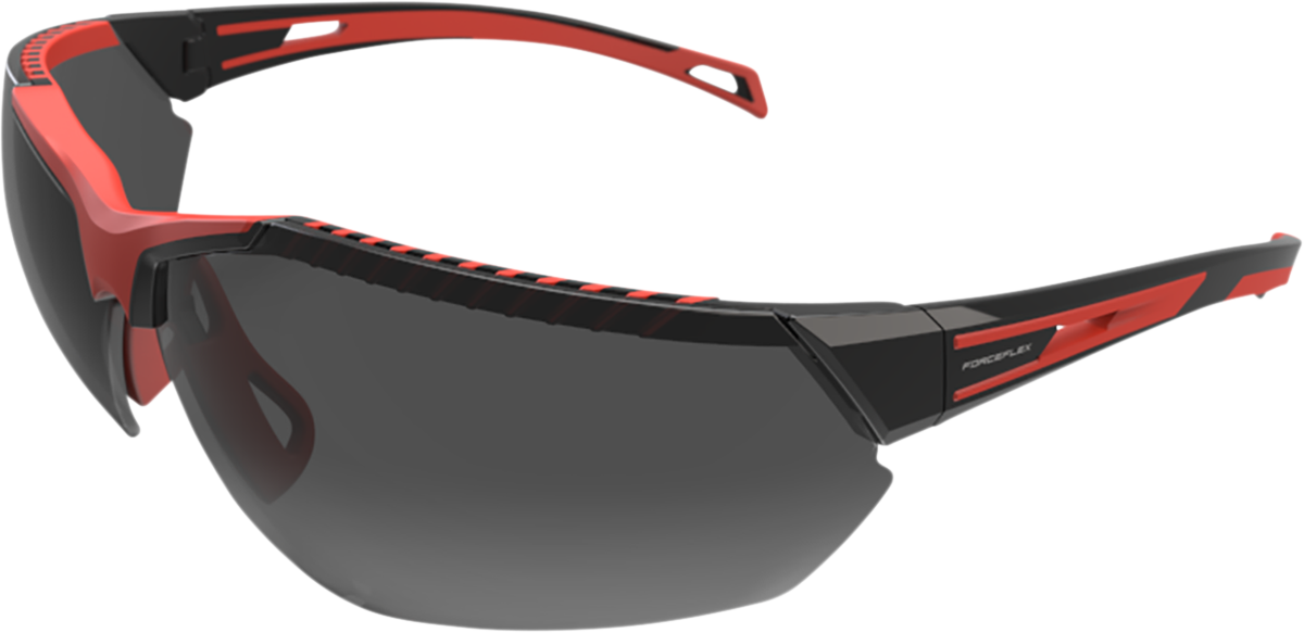 FORCEFLEX FF4 Sunglasses - Black/Red - Smoke Lens FF4-01045-040