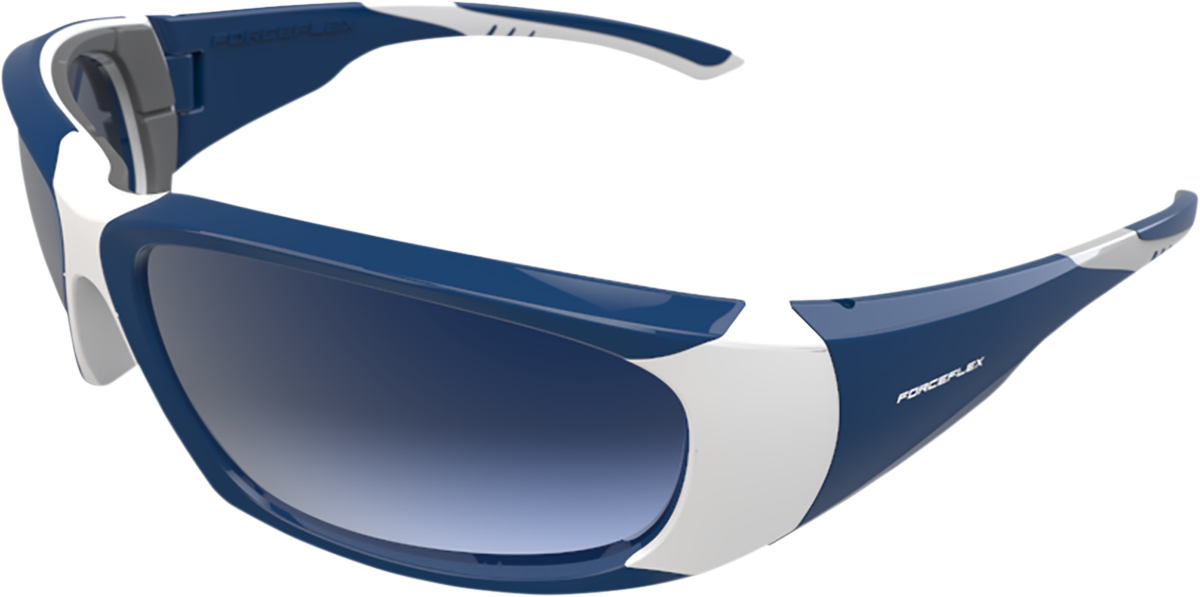 FORCEFLEX Floating Sunglasses - Blue/White - Blue Mirror Lens FFS-02084-060
