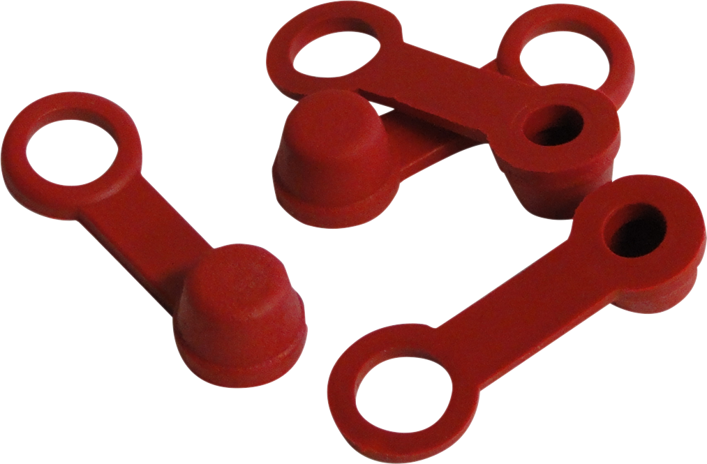 HELIX Brake Bleeder Caps - Red - 4-Pack 202-2001