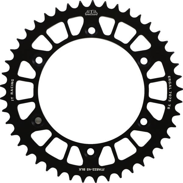 JT Sprockets Rear Sprocket - 520 - Black - 45 Tooth JTA822.45BLK