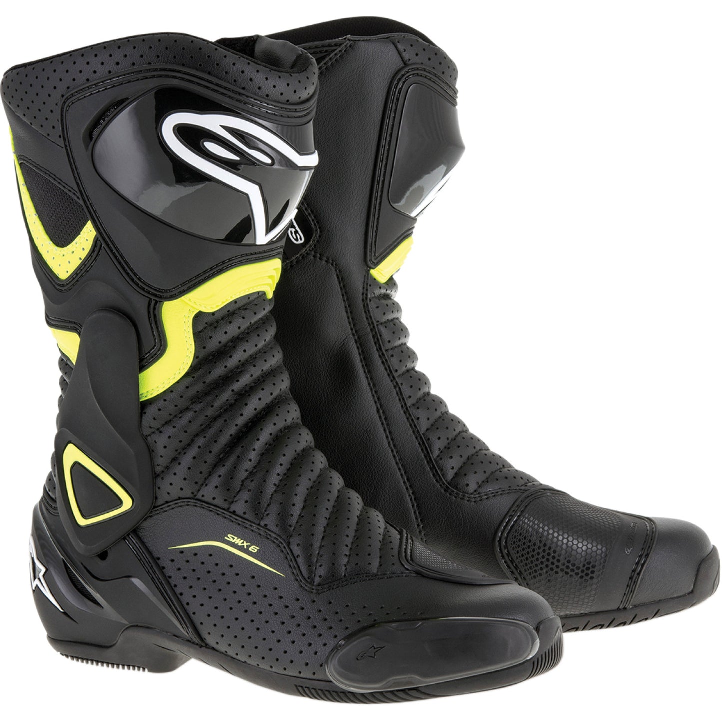 ALPINESTARS SMX-6 v2 Vented Boots - Black/Yellow - US 3.5 / EU 36 2223017-1550-36