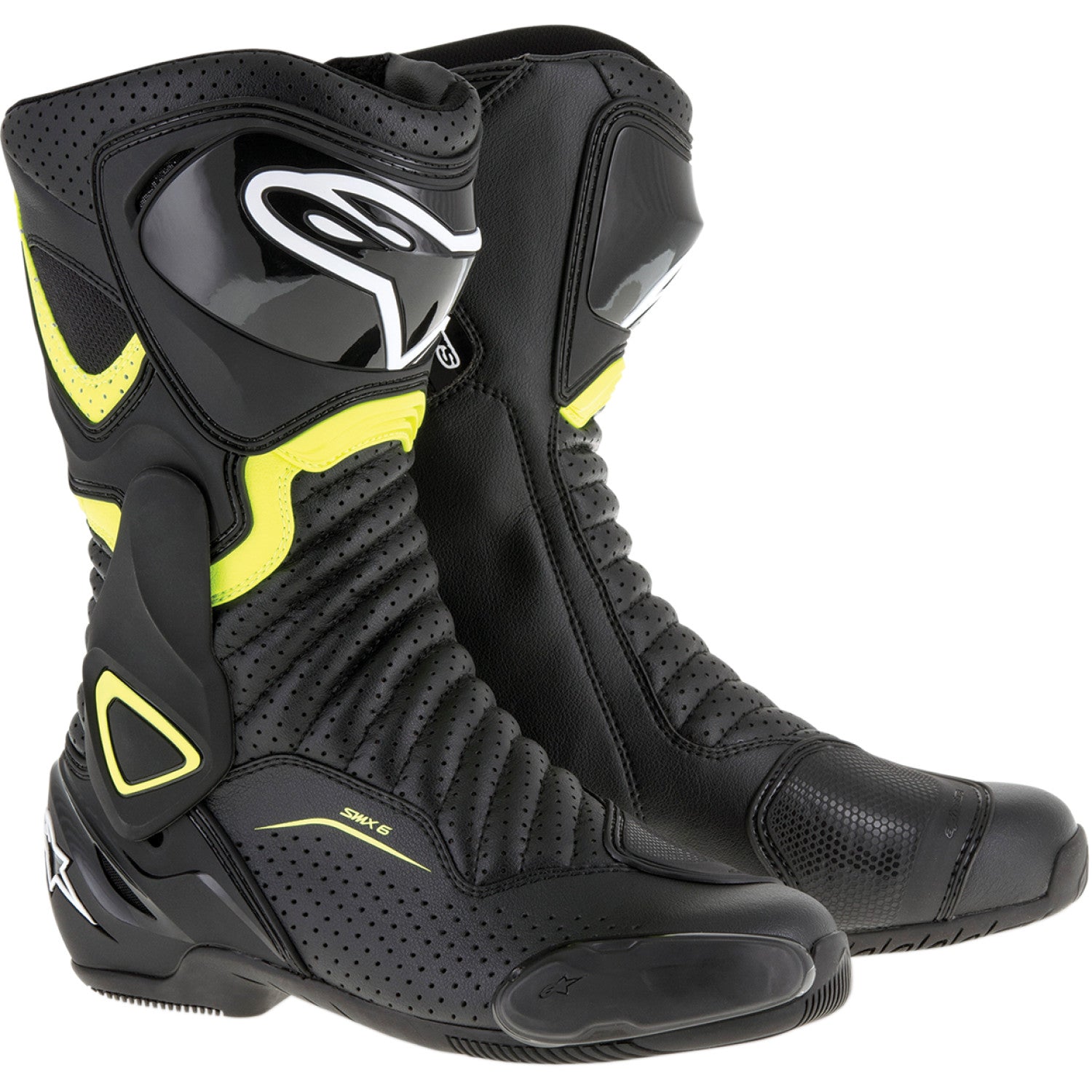 ALPINESTARS SMX-6 v2 Vented Boots - Black/Yellow - US 6.5 / EU 40 2223017-1550-40