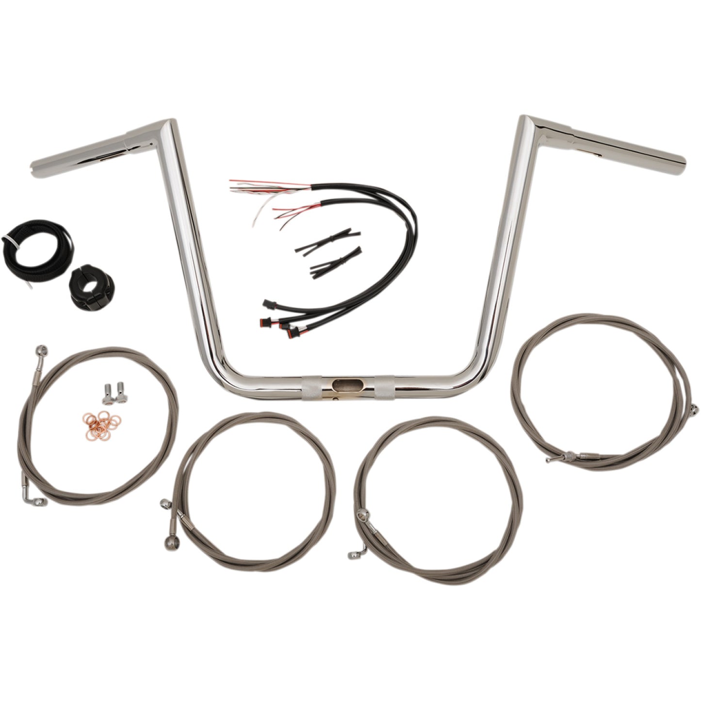 LA Choppers Handlebar and Cable Kit - 13" - Chrome LA-7312KT1-63