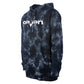 BRAND HOODIE NAVY TIE DYE