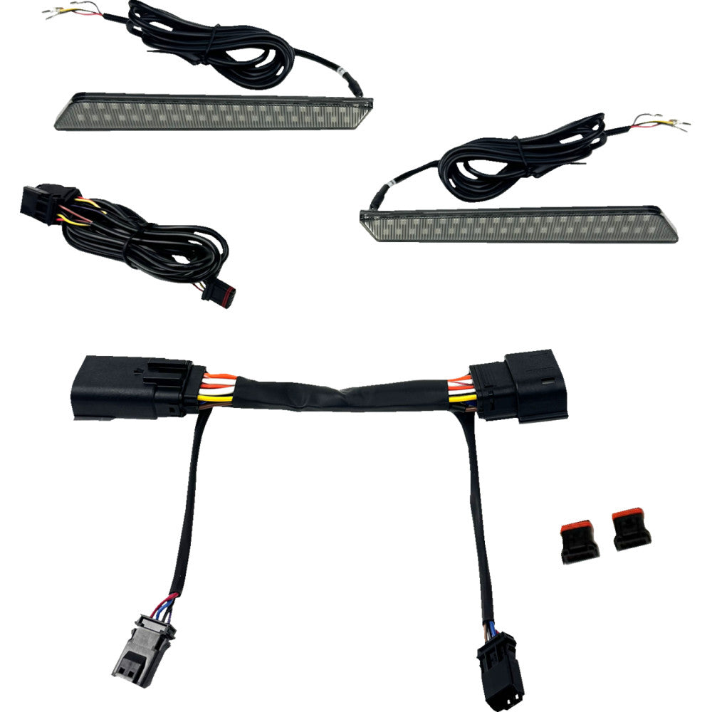 Custom Dynamics LED Latch Lights - Saddlebag - Smoke Lens CD-LATCH-23-S